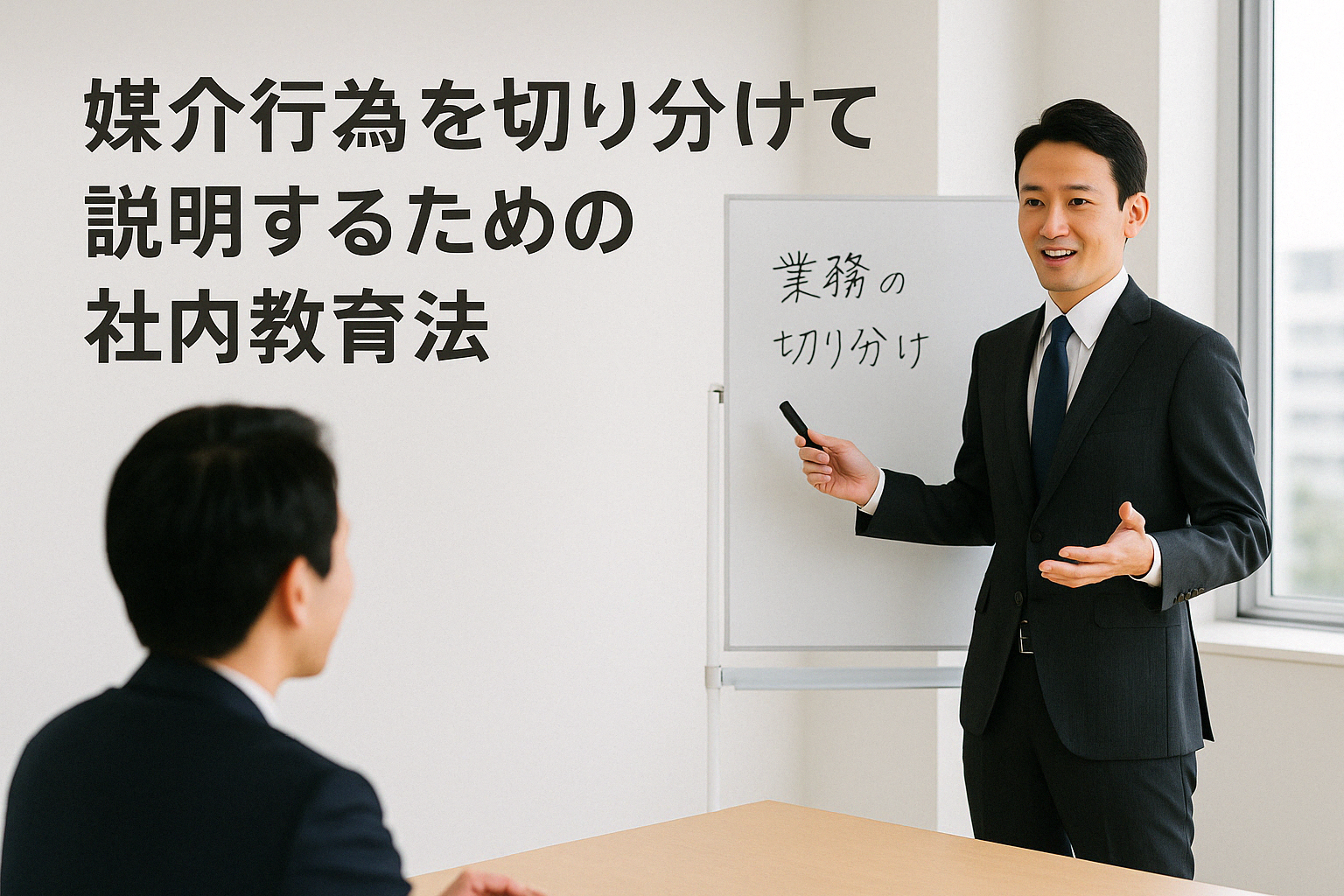 媒介行為を切り分けて説明するための社内教育法
