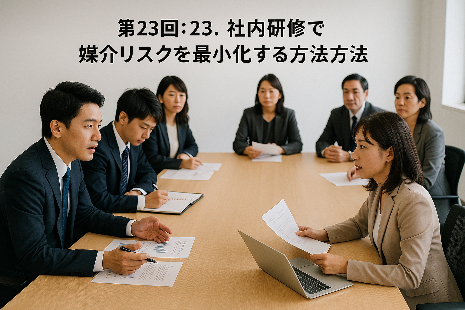 社内研修で媒介リスクを最小化する方法